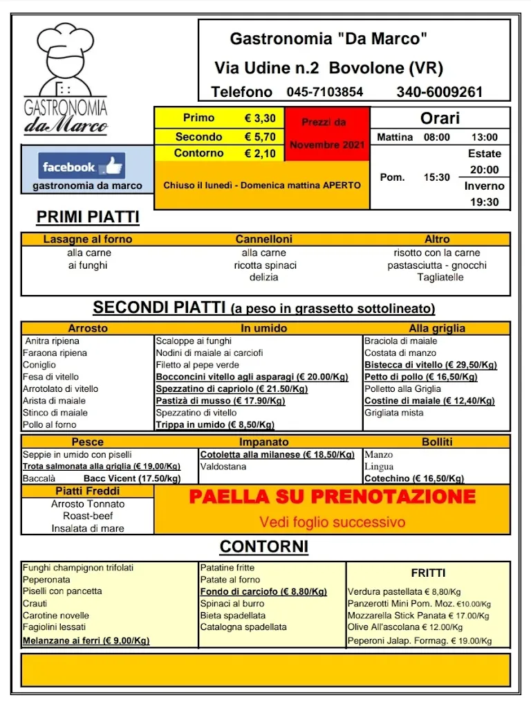 Menu_Gastronomia Da Marco_Bovolone_image_4