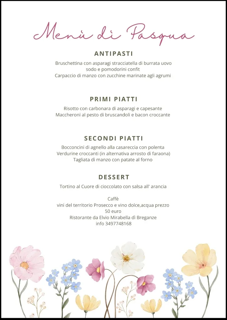 Menu_Ristorante Da Elvio Snc Di Viero Otello E Viero Monia_Breganze_image_1