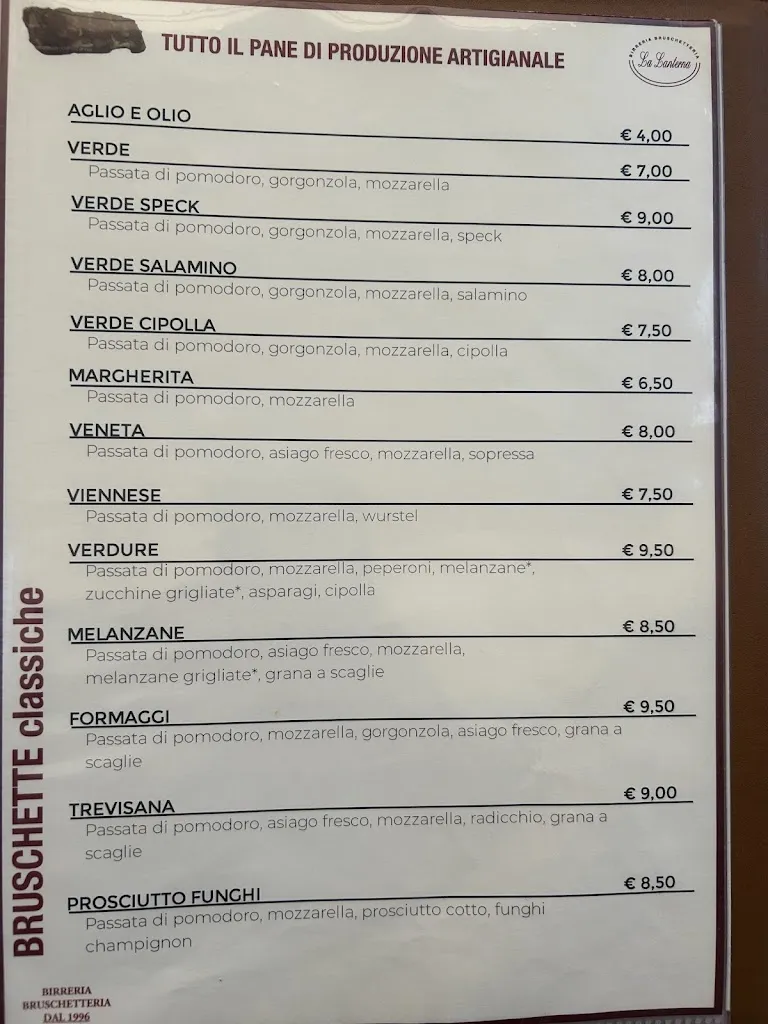 Menu_The lantern-Birreria Bruschetteria_Breganze_image_1
