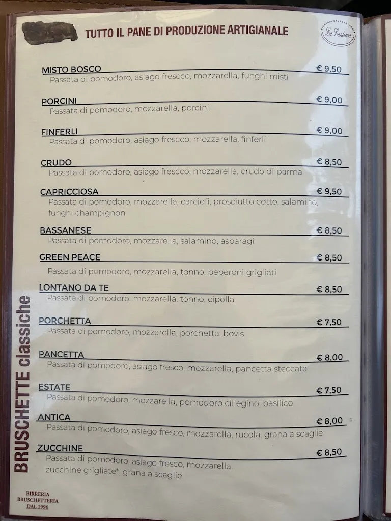Menu_The lantern-Birreria Bruschetteria_Breganze_image_2