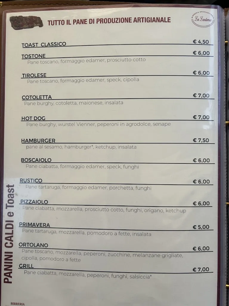 Menu_The lantern-Birreria Bruschetteria_Breganze_image_4
