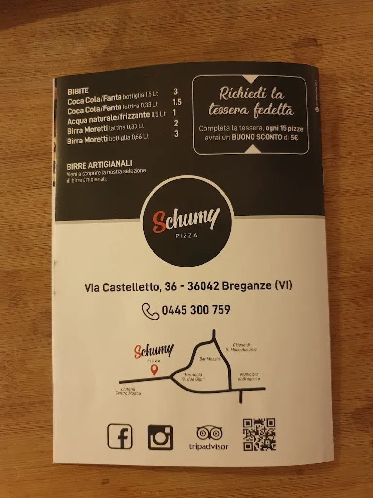Menu_Schumy Pizza di Boschiero Edoardo_Breganze_immagine_2