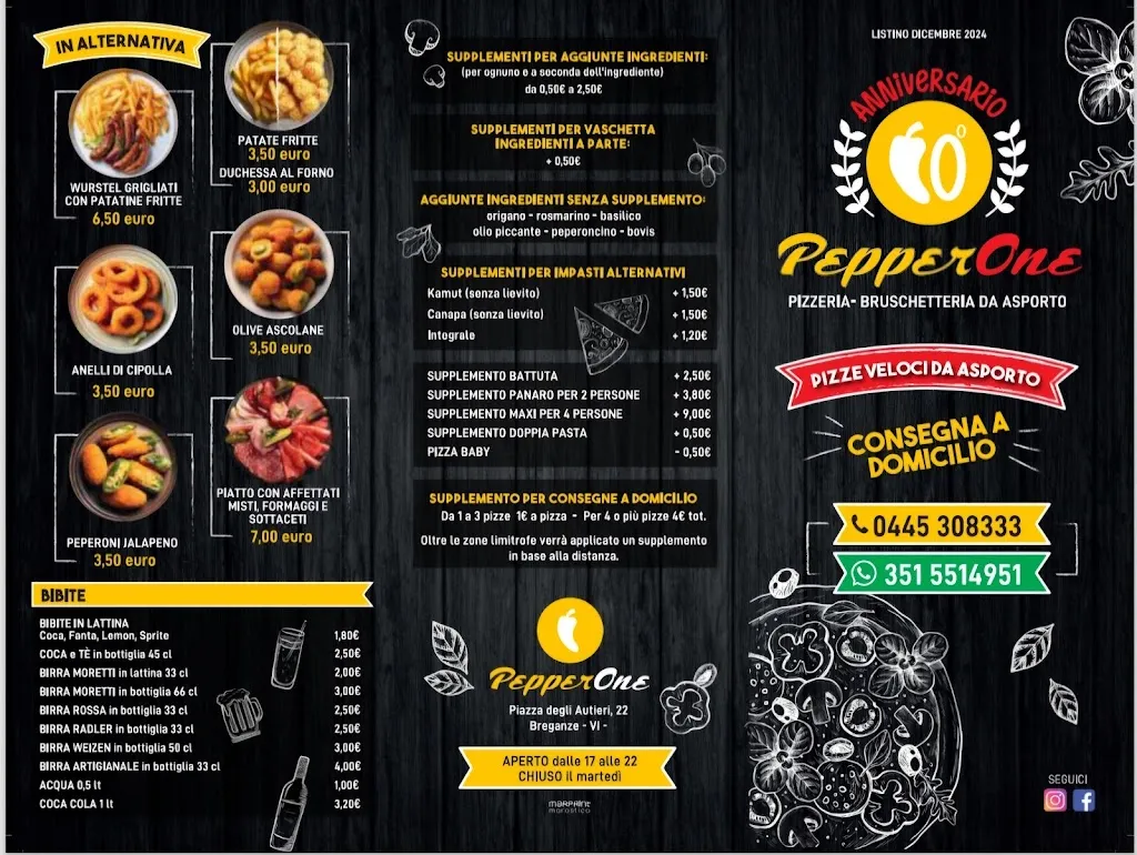 Menu_Pizzeria da asporto Pepperone Di Lunardi marco_Breganze_image_1