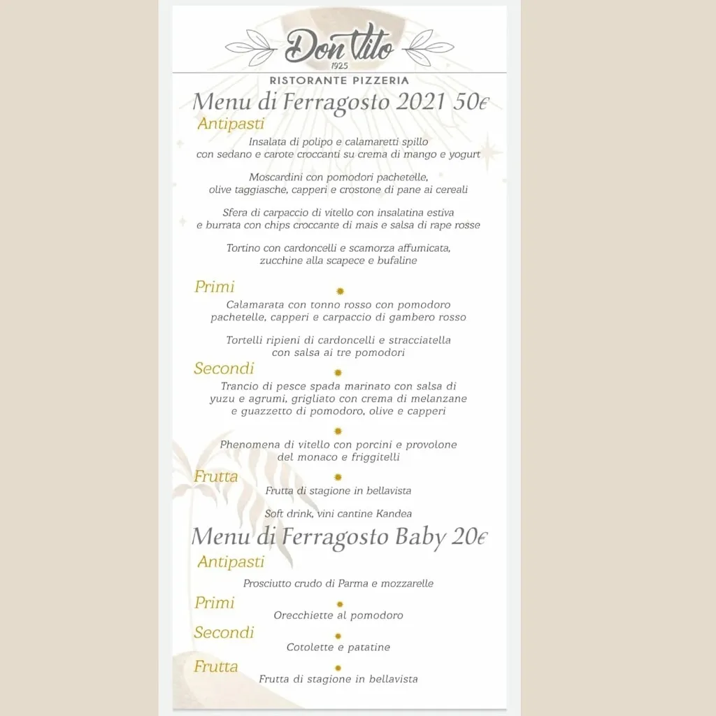 Menu_Ristorante Don Vito 1925_Palagianello_immagine_1