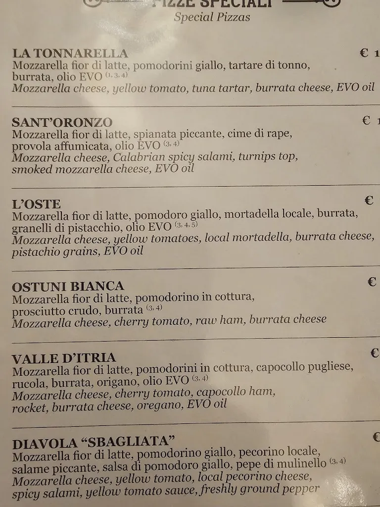 Menu_Osteria pizzeria Sant'Oronzo_Ostuni_image_1
