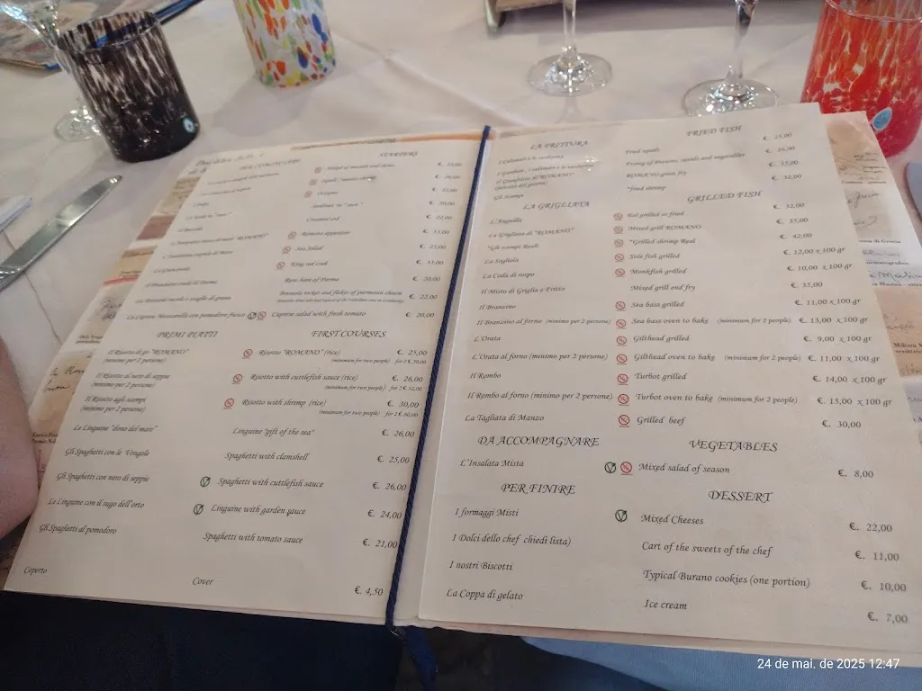 Menu_Trattoria da Romano_Burano_image_4