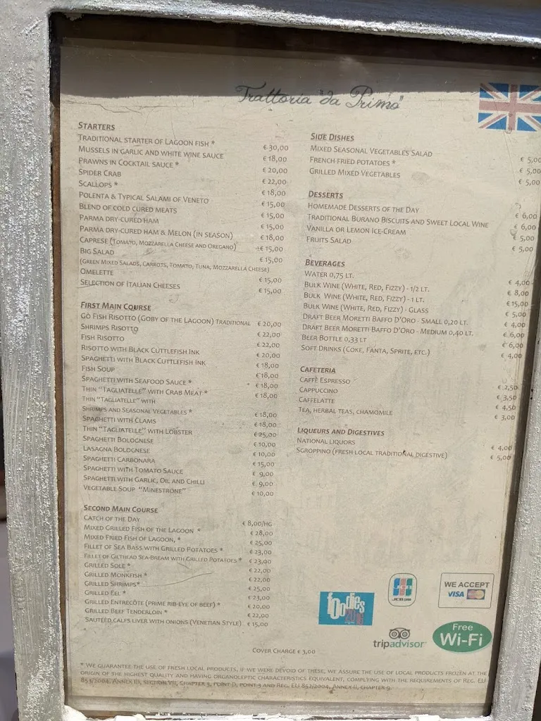 Menu_Trattoria Da Primo_Burano_image_2