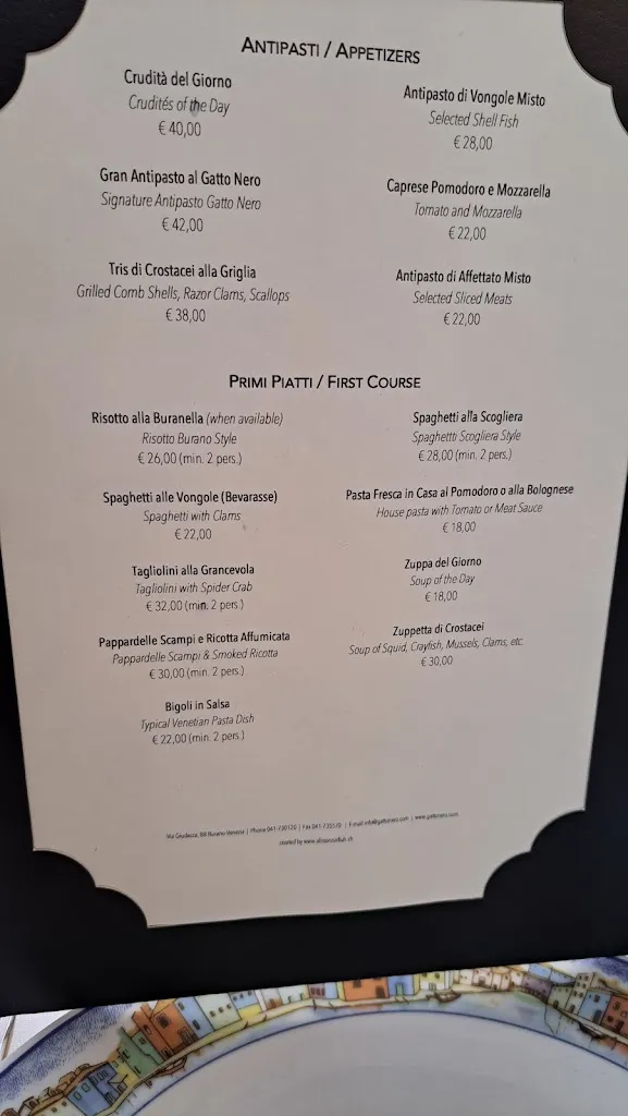 Menu_Trattoria Al Gatto Nero_Burano_image_3