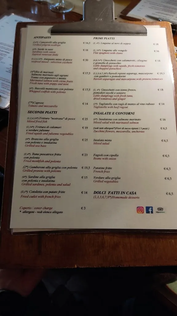 Menu_Osteria Al Fureghin_Burano_image_3
