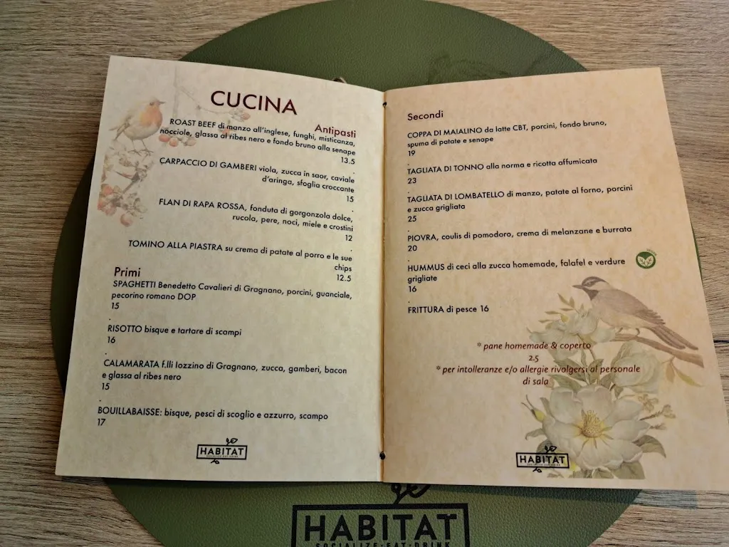 Menu_Habitat Bistrot_Ca' Rainati_image_2