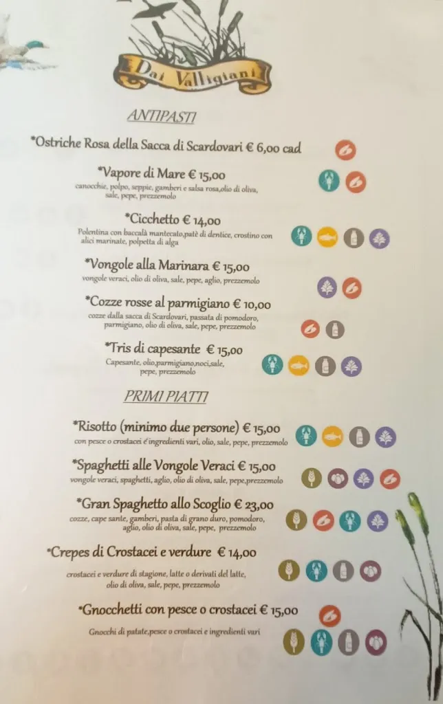 Menu_Ristorante dai Valligiani - Fraz. Ca' Venier_Ca' Tiepolo_image_1
