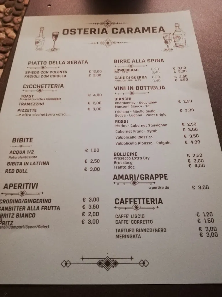 Menu_Osteria da Caramea_Caerano di San Marco_image_1
