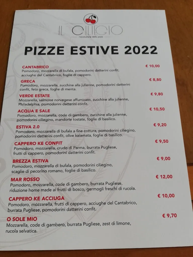 Menu_IL CILIEGIO pizzeria d'asporto_Caerano di San Marco_image_1