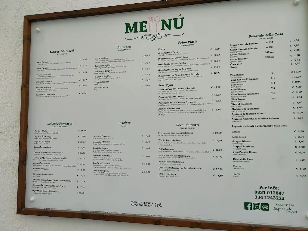 Menu_Trattoria Sapere E Sapori_Ostuni_immagine_4