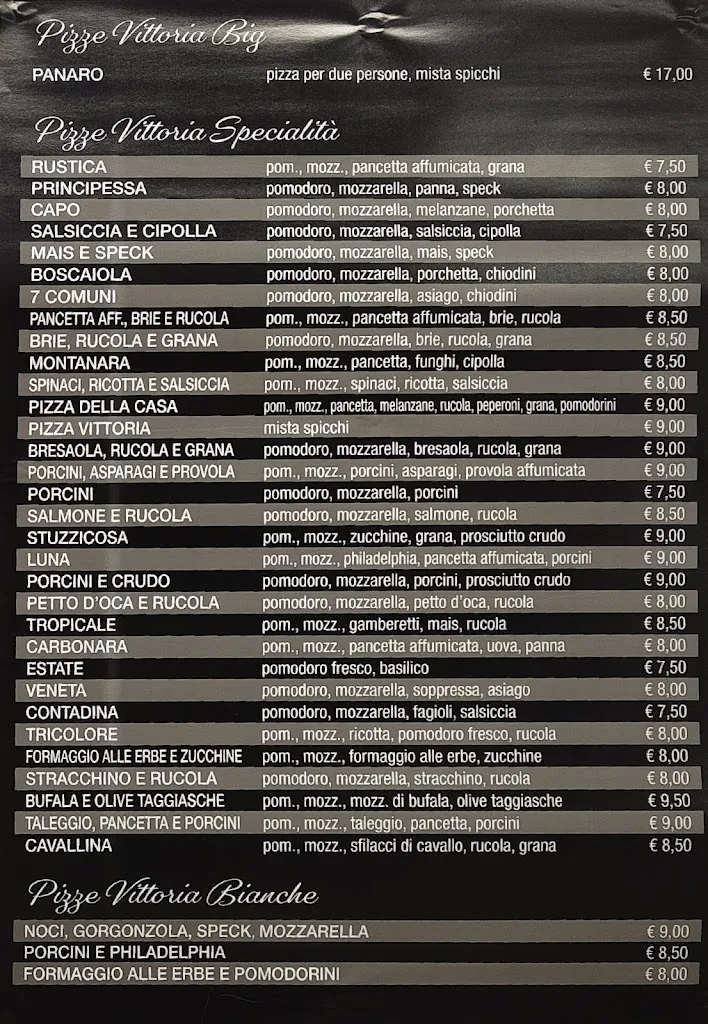 Menu_Pizzeria Vittoria_Caerano di San Marco_image_3