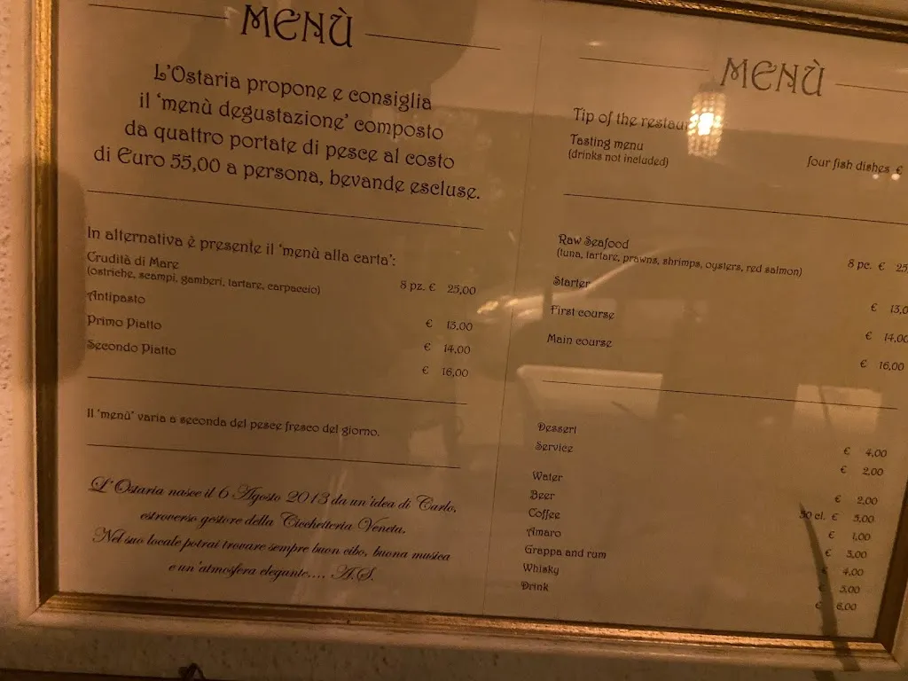 Menu_L'Ostaria Di Vassanelli Carlo_Bussolengo_image_1