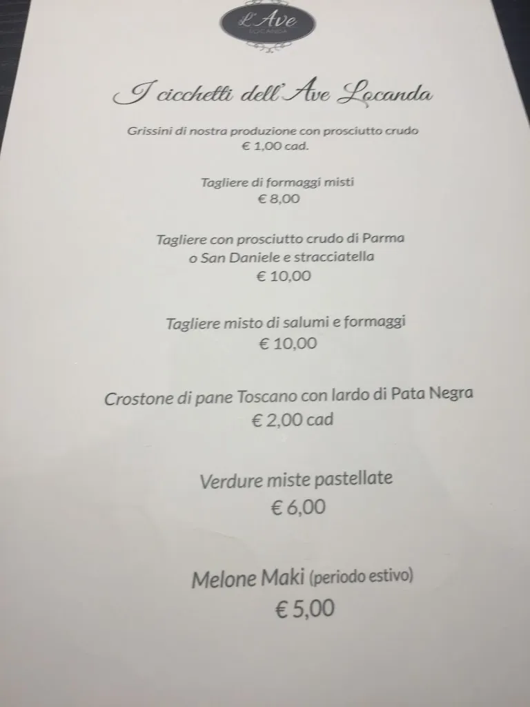 Menu_l'Ave locanda_Bussolengo_image_1