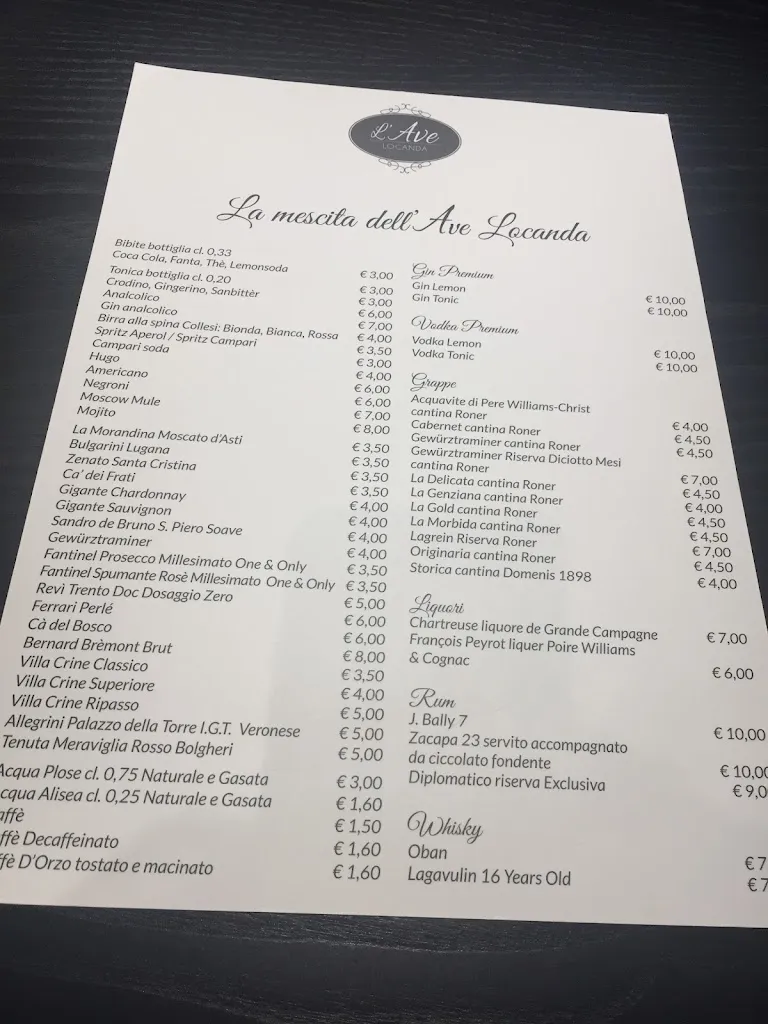Menu_l'Ave locanda_Bussolengo_image_2