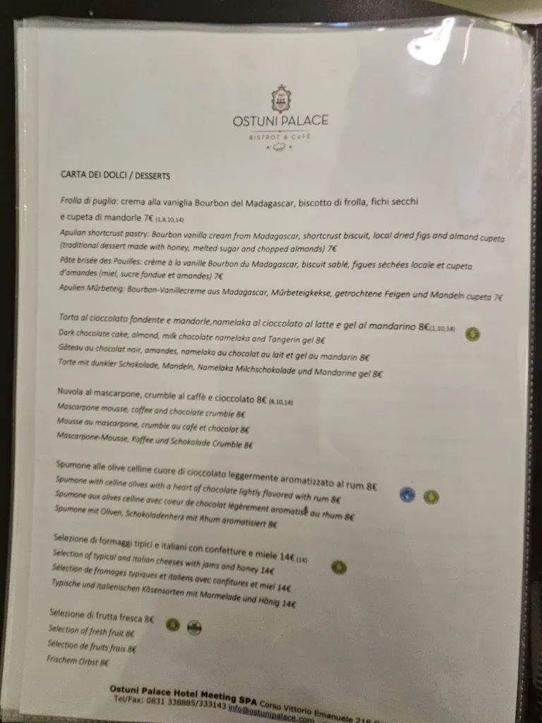 Menü_Ristorante Il Bistrot_Ostuni_Bild_1