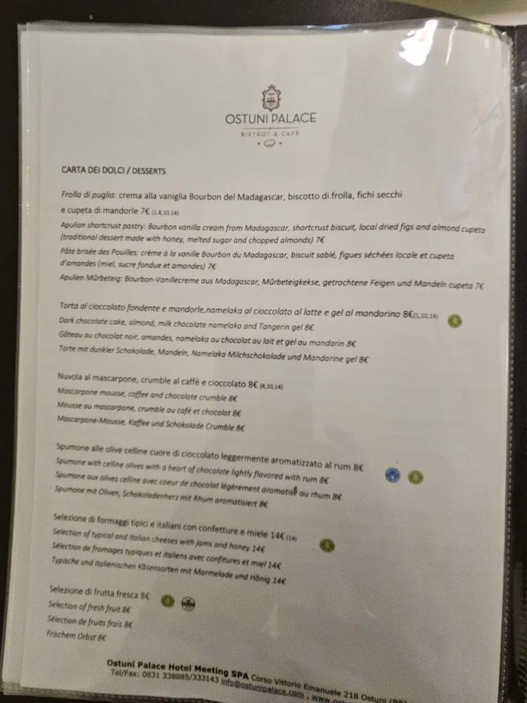 Menü_Ristorante Il Bistrot_Ostuni_Bild_2