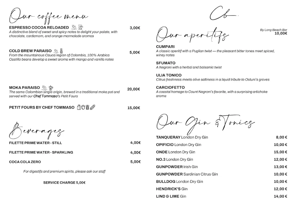 Menu_Calce Bianca Osteria Contemporanea_Ostuni_immagine_1