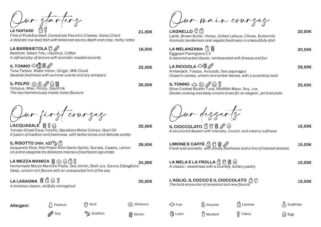 Menu_Calce Bianca Osteria Contemporanea_Ostuni_immagine_2