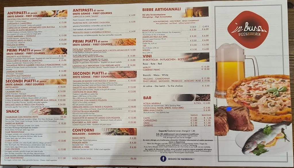 Menu_Ristorante Pizzeria 