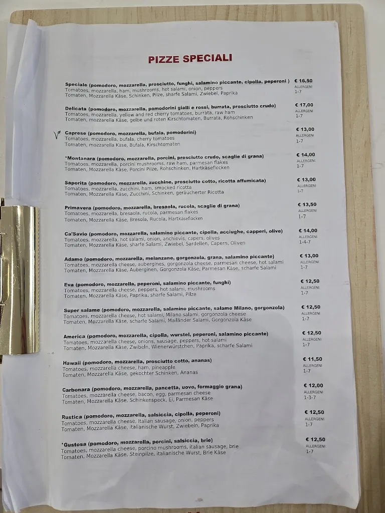 Menu_Self Service Restaurant_Ca' Savio_image_1