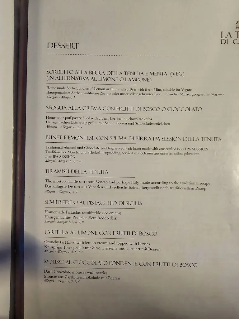 Menu_La Tenuta di Cavallino_Ca' Savio_immagine_1