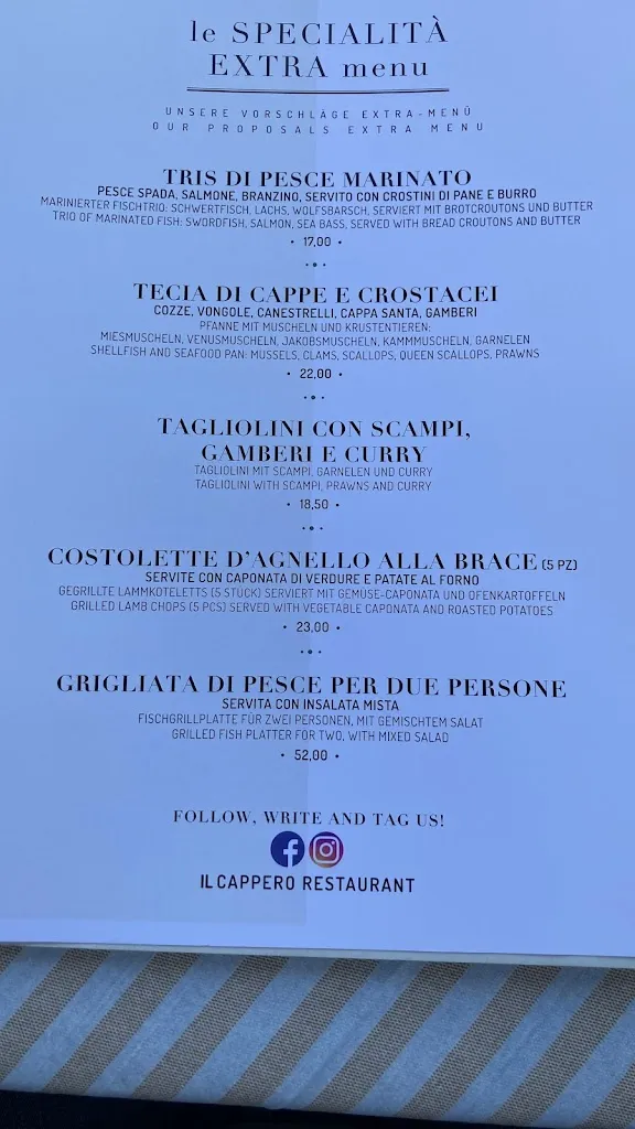 Menu_Restaurant Camping Mediterranean_Ca' Savio_image_1