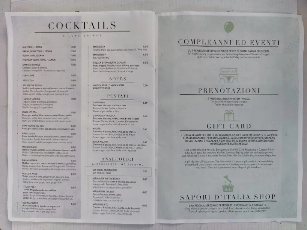 Menu_Restaurant Camping Mediterranean_Ca' Savio_image_2