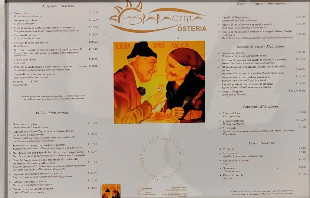 Menu_Osteria La Sparacima_Ostuni_image_1