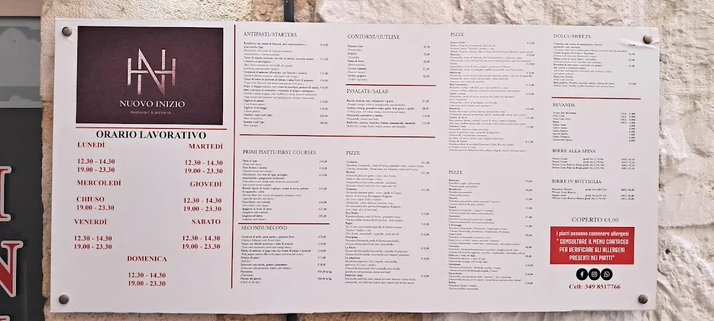 Menu_Nuovo Inizio - Ristorante Pizzeria_Ostuni_immagine_2