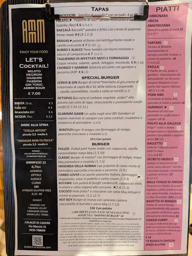 Menu_AMMM BISTROT_Calalzo di Cadore_image_1
