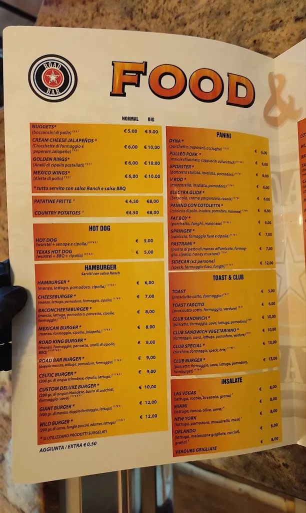 Menu_Road Bar_Calalzo di Cadore_image_3