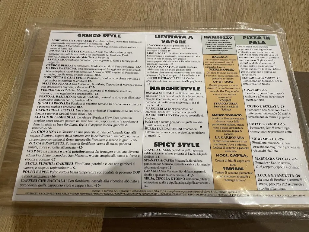 Menu_Pizzeria El Gringo_Calalzo di Cadore_image_1