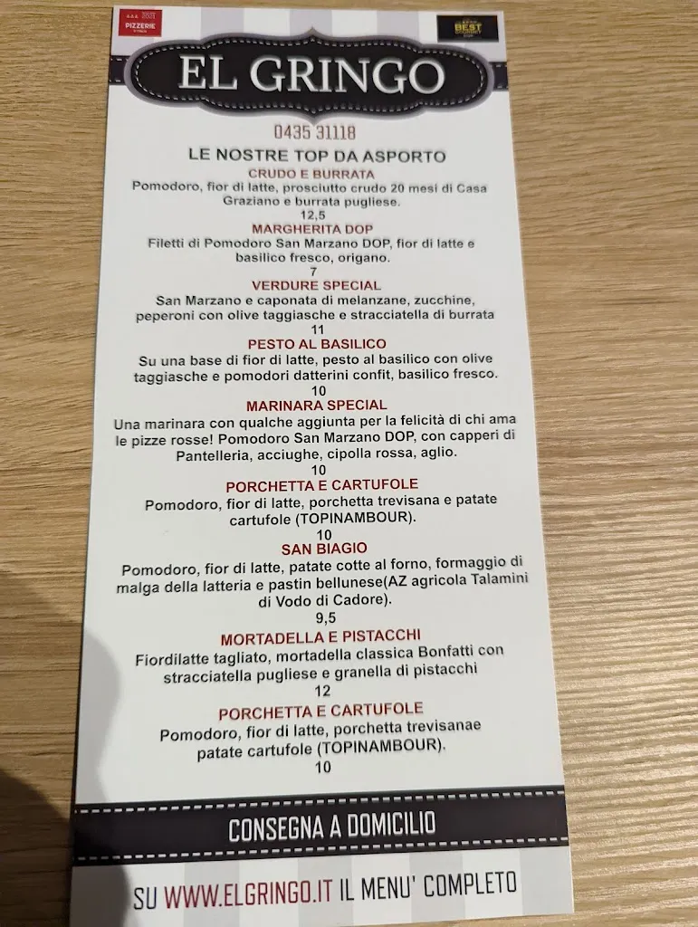 Menu_Pizzeria El Gringo_Calalzo di Cadore_image_4