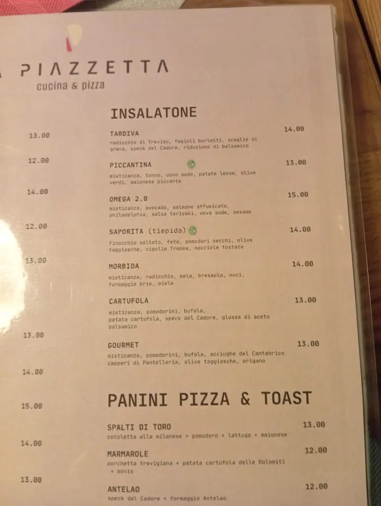 Menu_La Piazzetta_Calalzo di Cadore_image_1