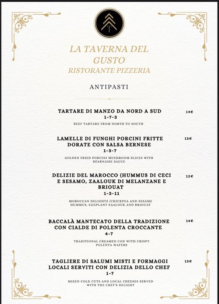 Menu_La Taverna del Gusto pieve di cadore_Calalzo di Cadore_image_1