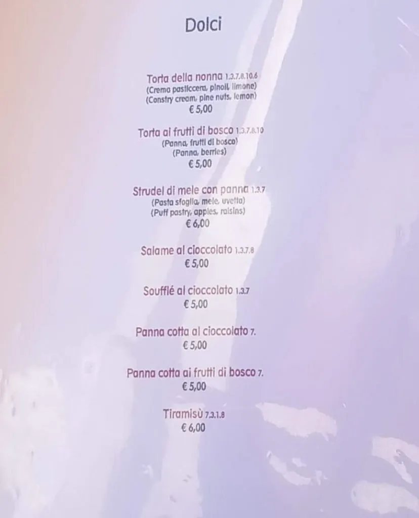 Menu_Chalet Lagole Dolomiti_Calalzo di Cadore_image_2