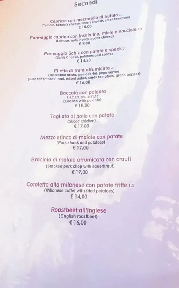 Menu_Chalet Lagole Dolomiti_Calalzo di Cadore_image_3