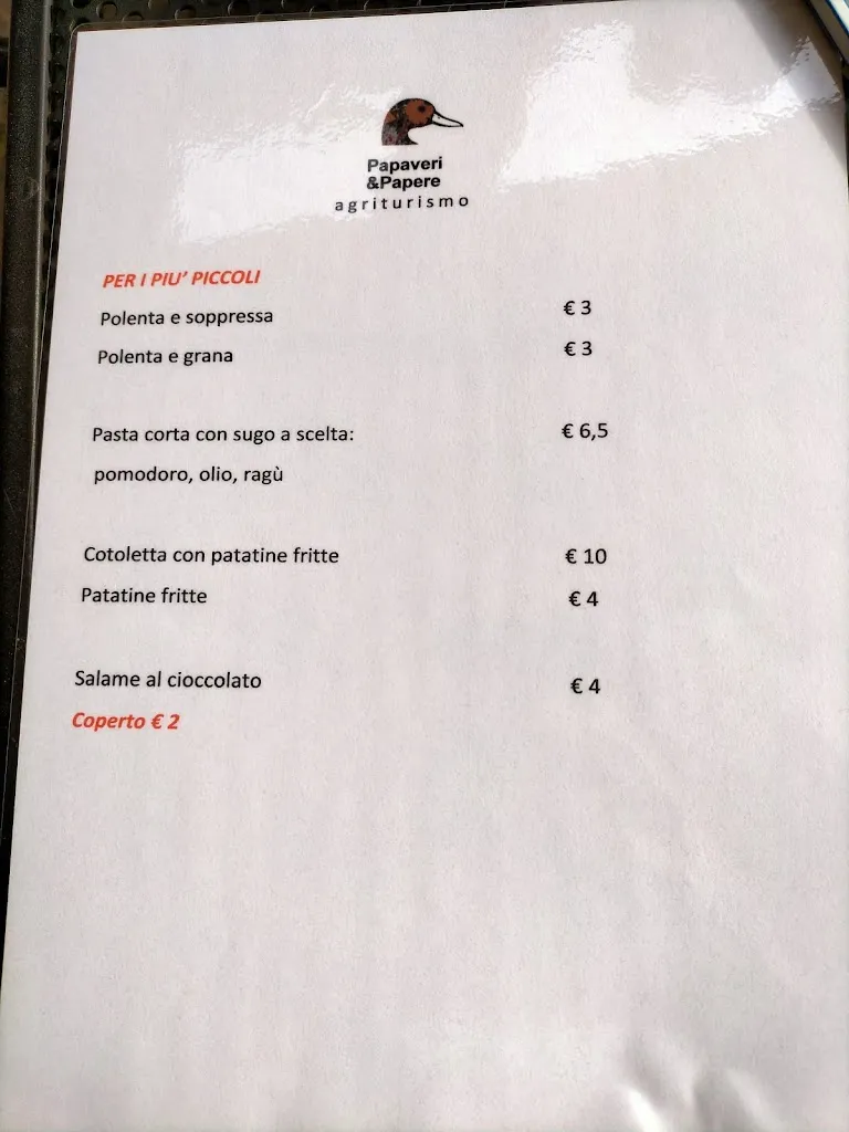 Menu_Agriturismo Papaveri e Papere di azienda agricola Bottazzin Raffaela e figli -Caltana Ve_Caltana_image_3