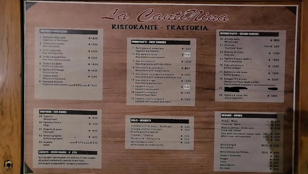 Menu_La Cantinina - Ristorante trattoria_Ostuni_imagen_2