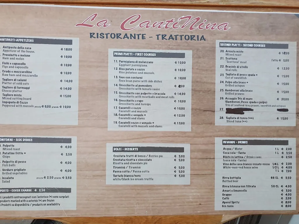 Menu_La Cantinina - Ristorante trattoria_Ostuni_imagen_3