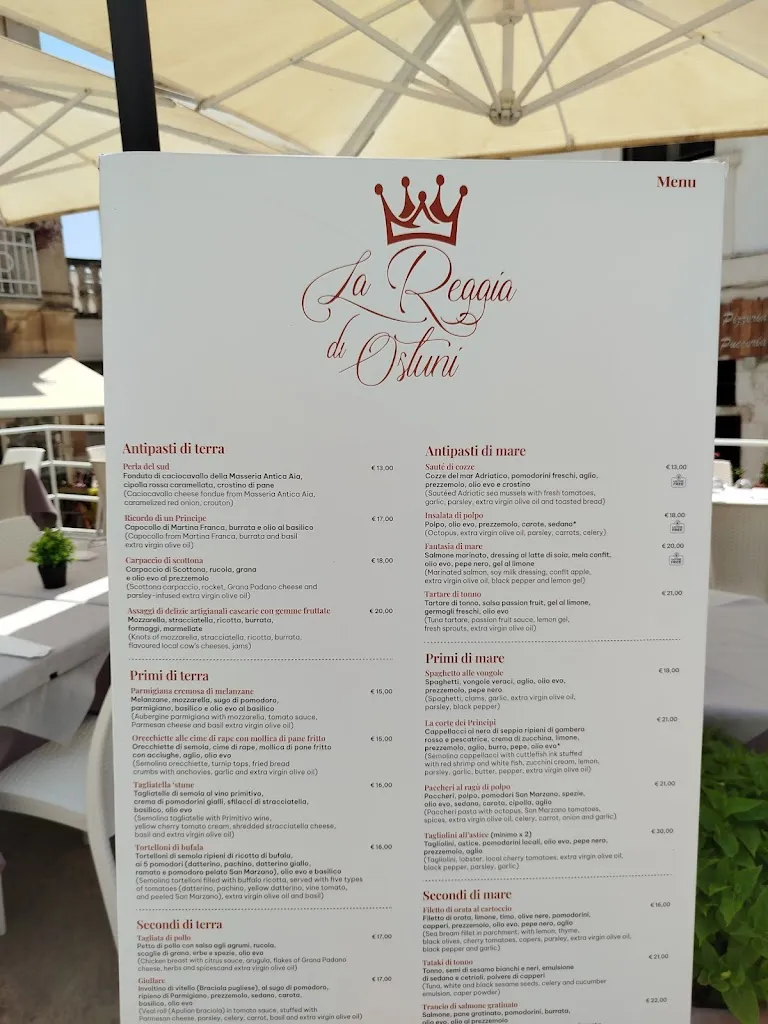 Menu_Ristorante La Reggia_Ostuni_image_1