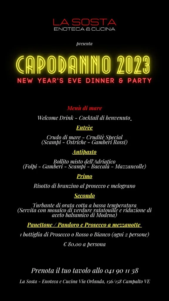 Menu_La Sosta - Enoteca & Cucina Campalto_Campalto_image_1