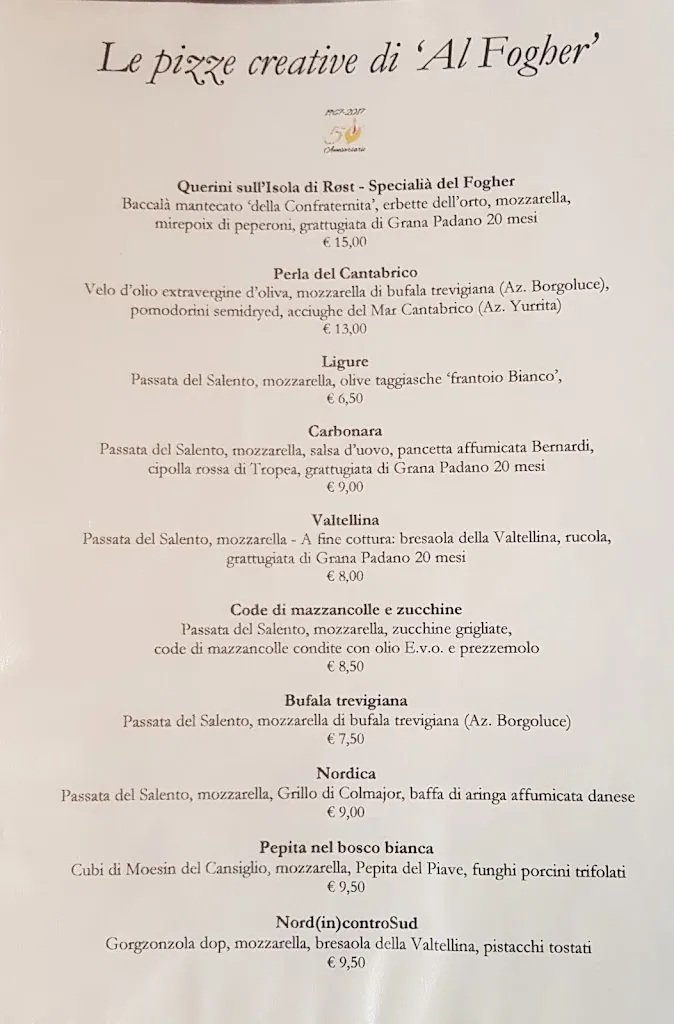 Menu_Al Fogher Ristorante Pizzeria_Camponogara_immagine_1