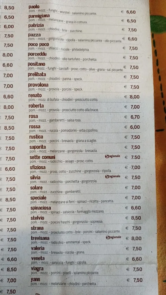Menu_La Piazzetta - Cicchetteria Pizzeria_Campo San Martino_image_3