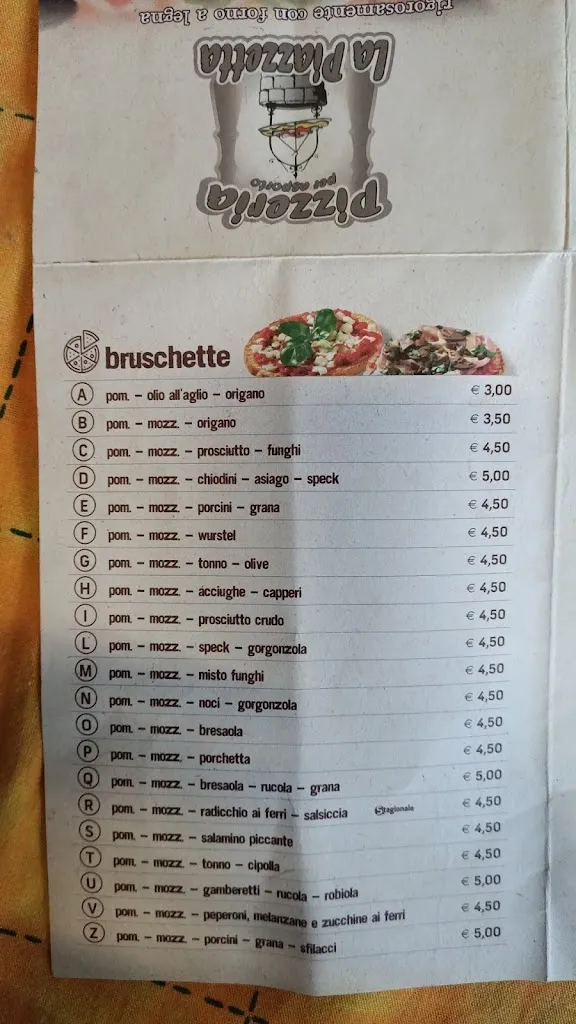 Menu_La Piazzetta - Cicchetteria Pizzeria_Campo San Martino_image_4