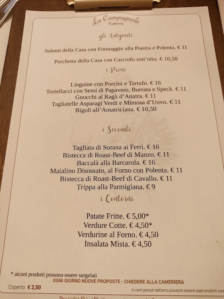 Menu_Trattoria La Campagnola_Campodarsego_image_3